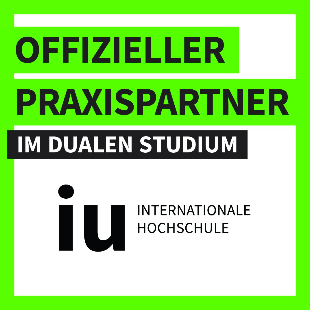 Offizieller Praxispartner im dualen Studium der IU Internationalen Hochschule